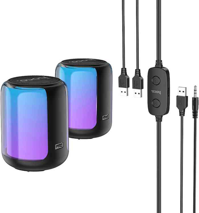 Hoco BS56 RGB 2-in-1 Wired Bluetooth computer speaker